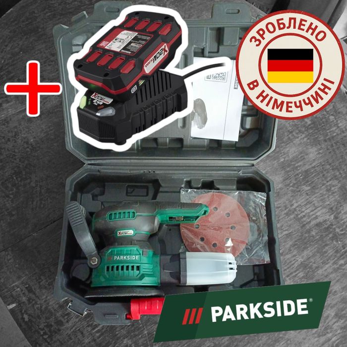 Ексцентрична акумуляторна шліфувальна машинка Parkside PAEXS 20-Li B2