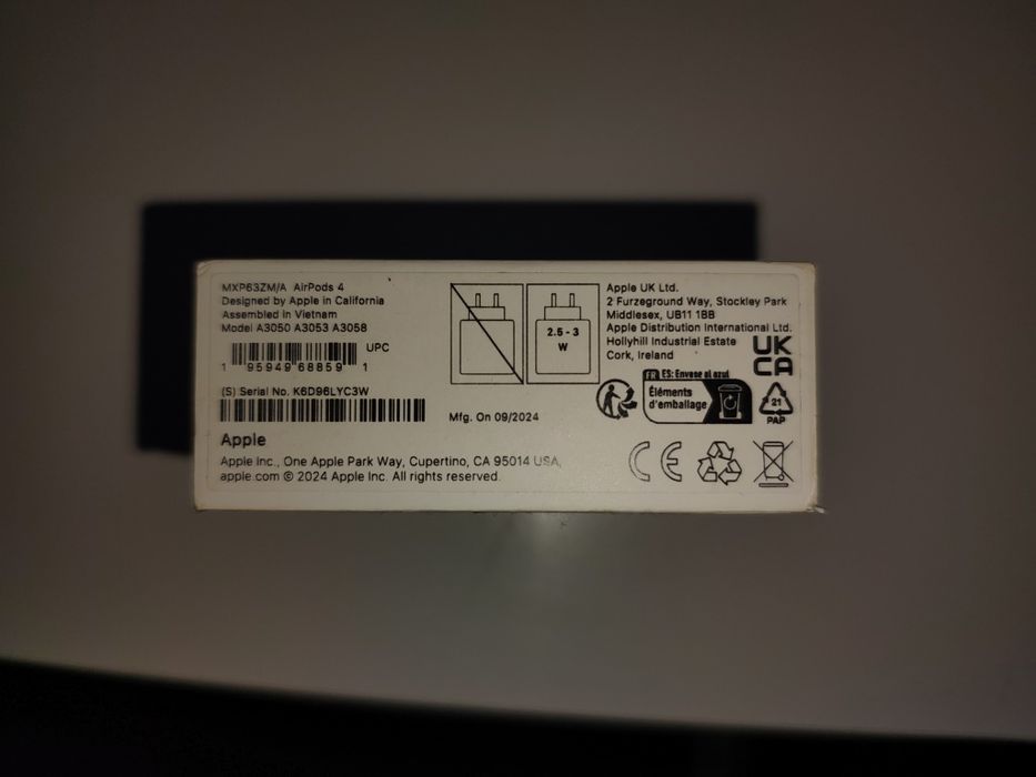 Słuchawki airopods 4