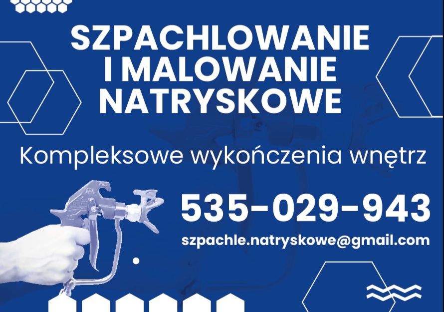 Malowanie natryskowe szpachlowanie natryskowe