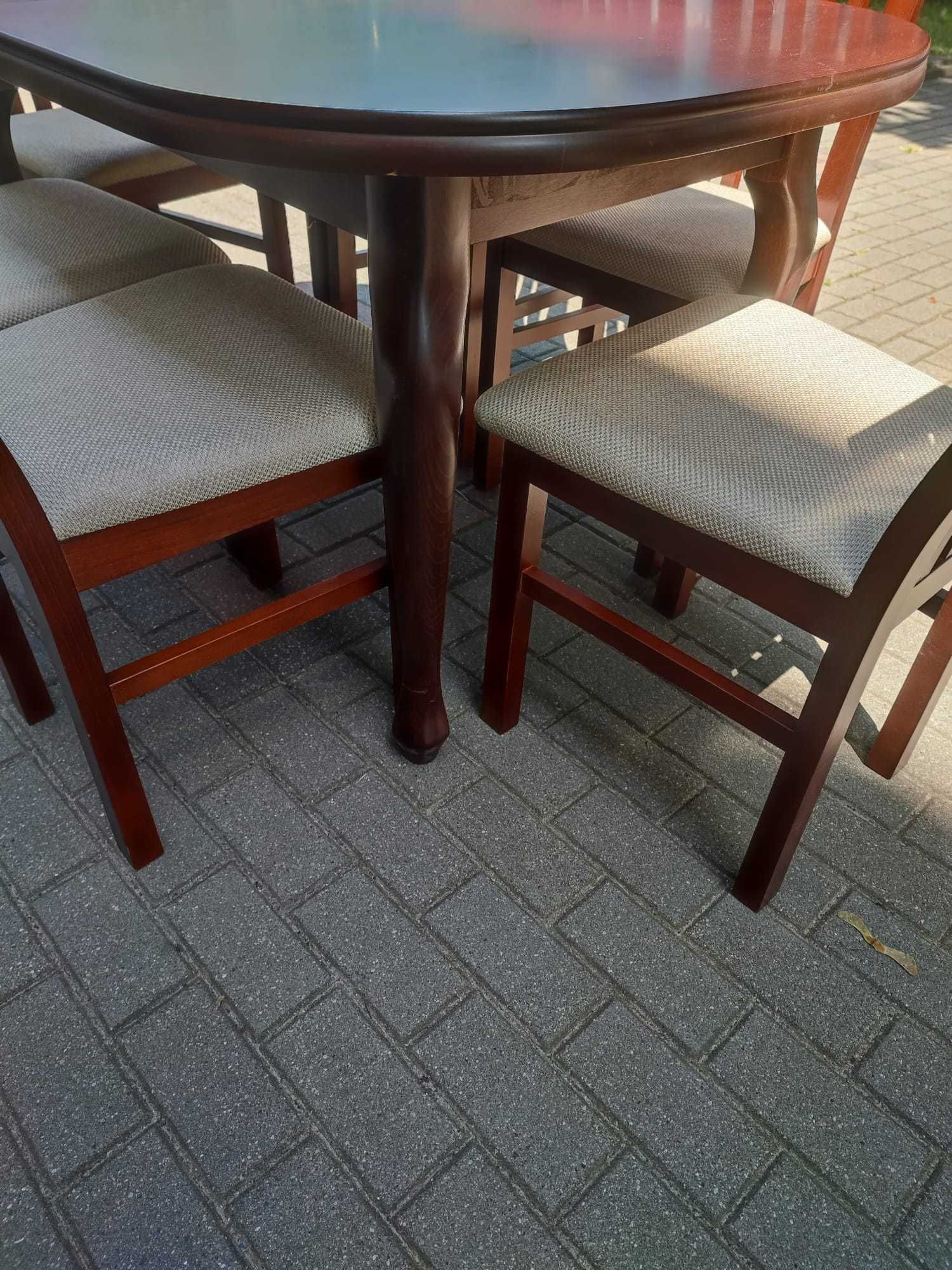 Komplet stół +6 szt krzeseł