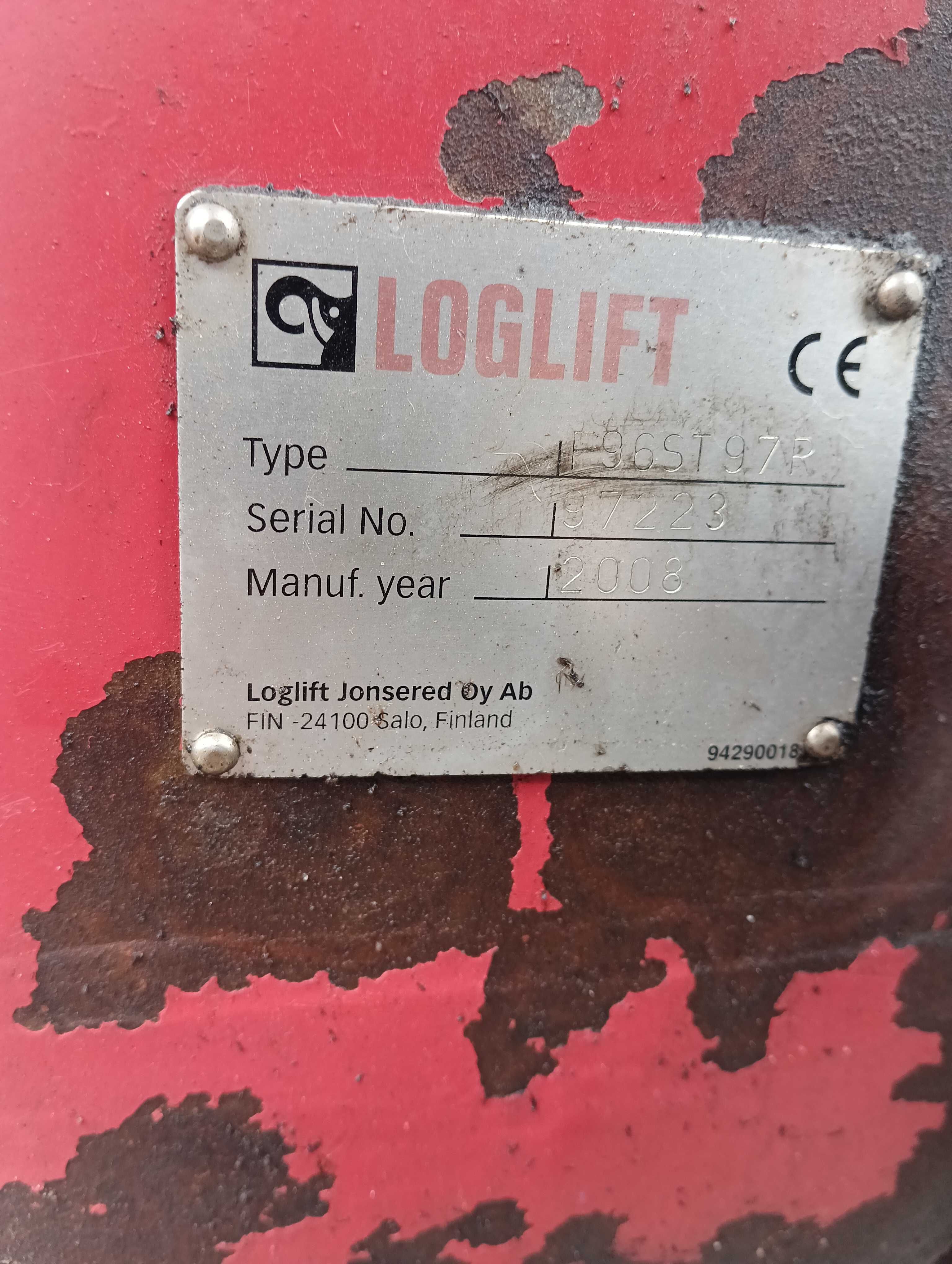 Grua loglift em bom estado