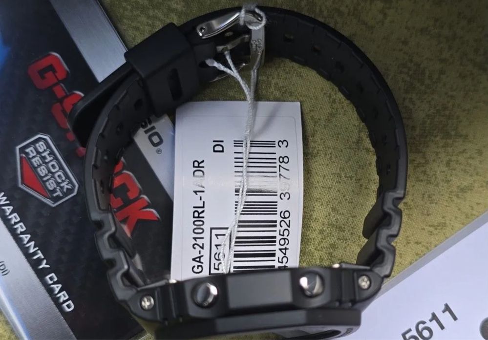 Оригинальные мужские часы Casio G-Shock GA-2100RL-1A.