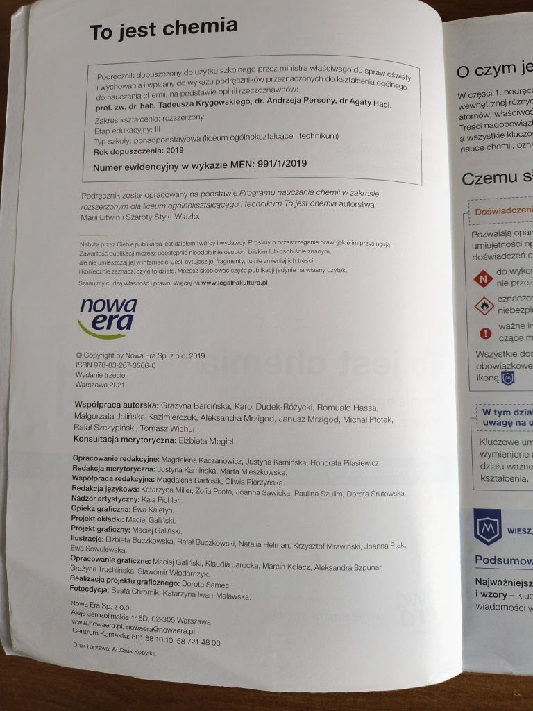 To jest chemia 1 zakres rozszerzony