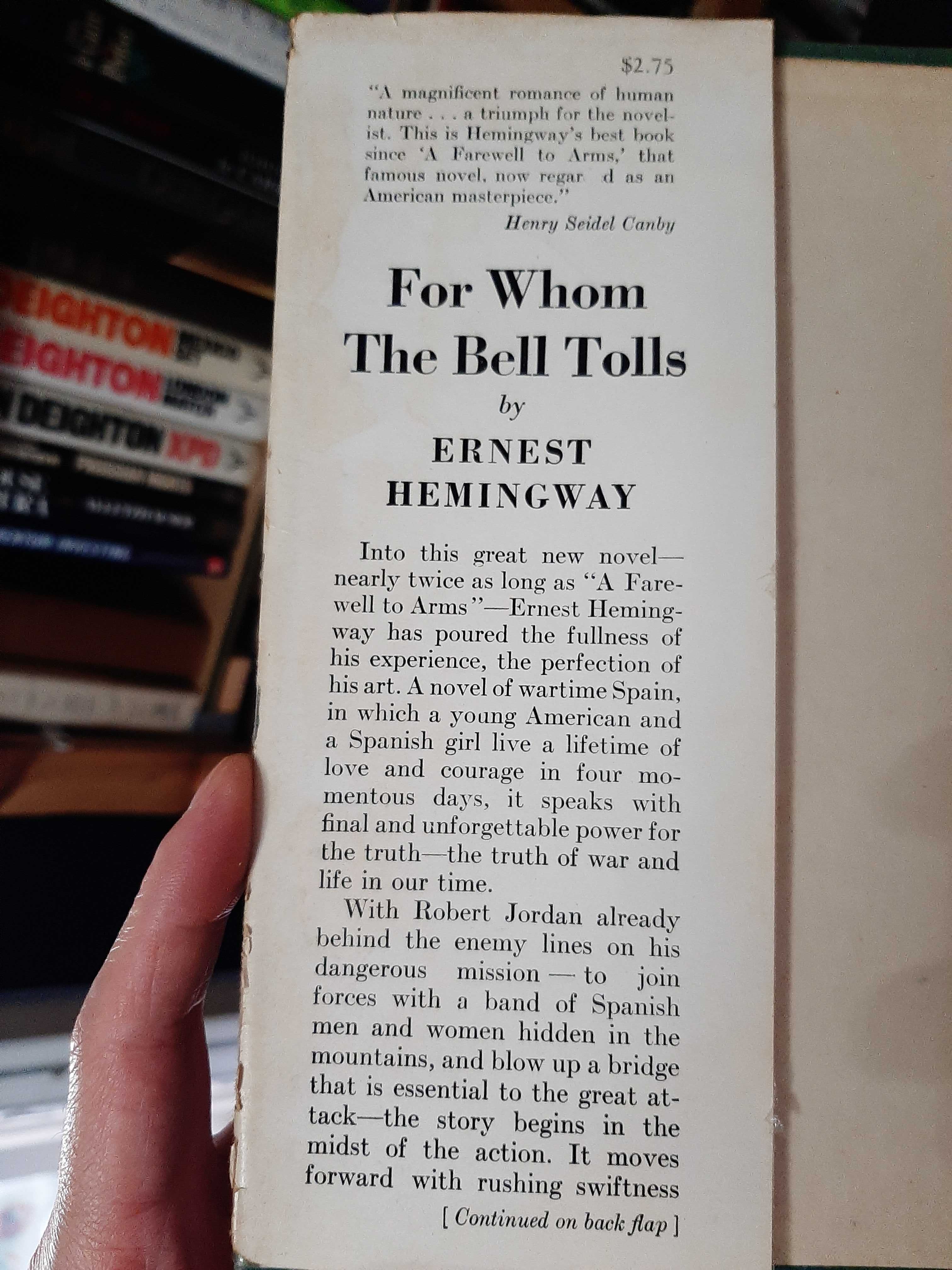 Ernest Hemingway – For whom the Bell Tolls