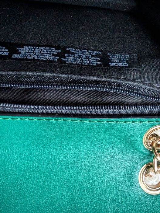 Torebka wizytowa zielona ASOS