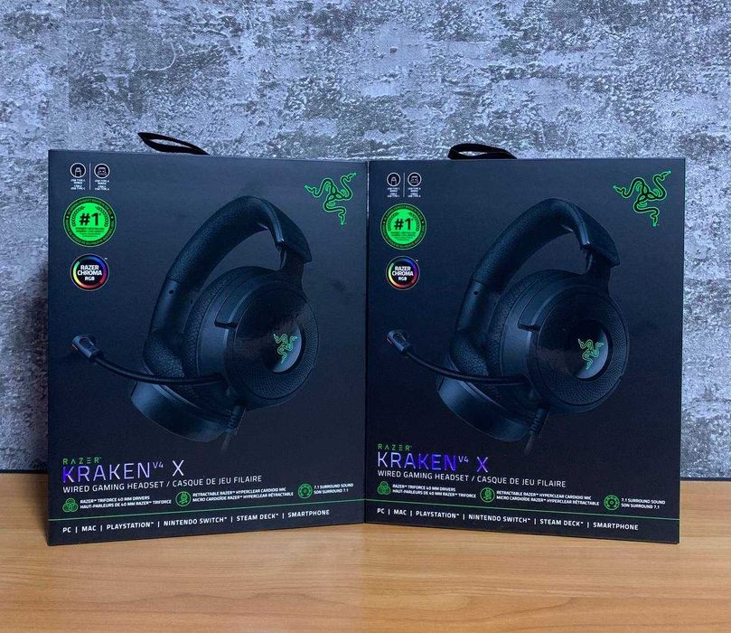 Навушники з мікрофоном Razer Kraken V4 X Black