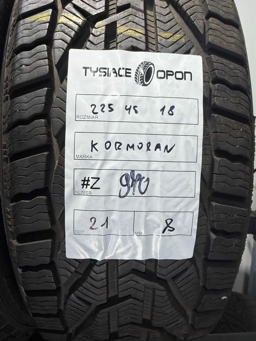 Opony Zimowe 225/45/18 Kormoran Snow Komplet #Z970