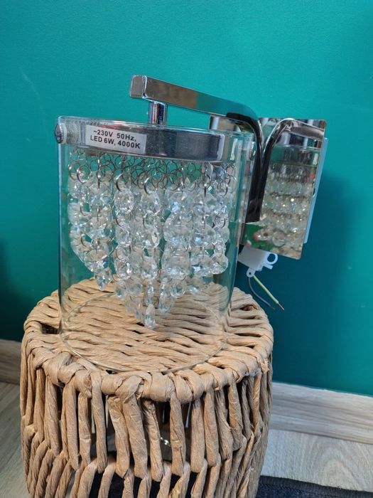 Dwa kinkiety ,lampa ścienna #diamenty #kryształy #glamoure