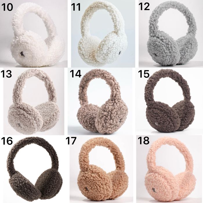 26кольорів! теплі хутряні навушники тедді наушники тедди теплые зимние