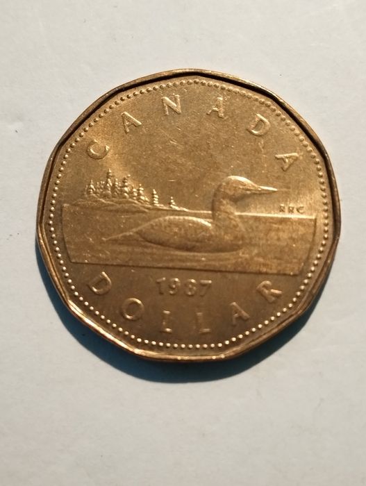 Moedas de 1 Dollar 1987 e 1989  Canadá não circuladas