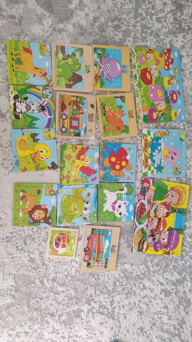 Дерев'яні пазли іграшки