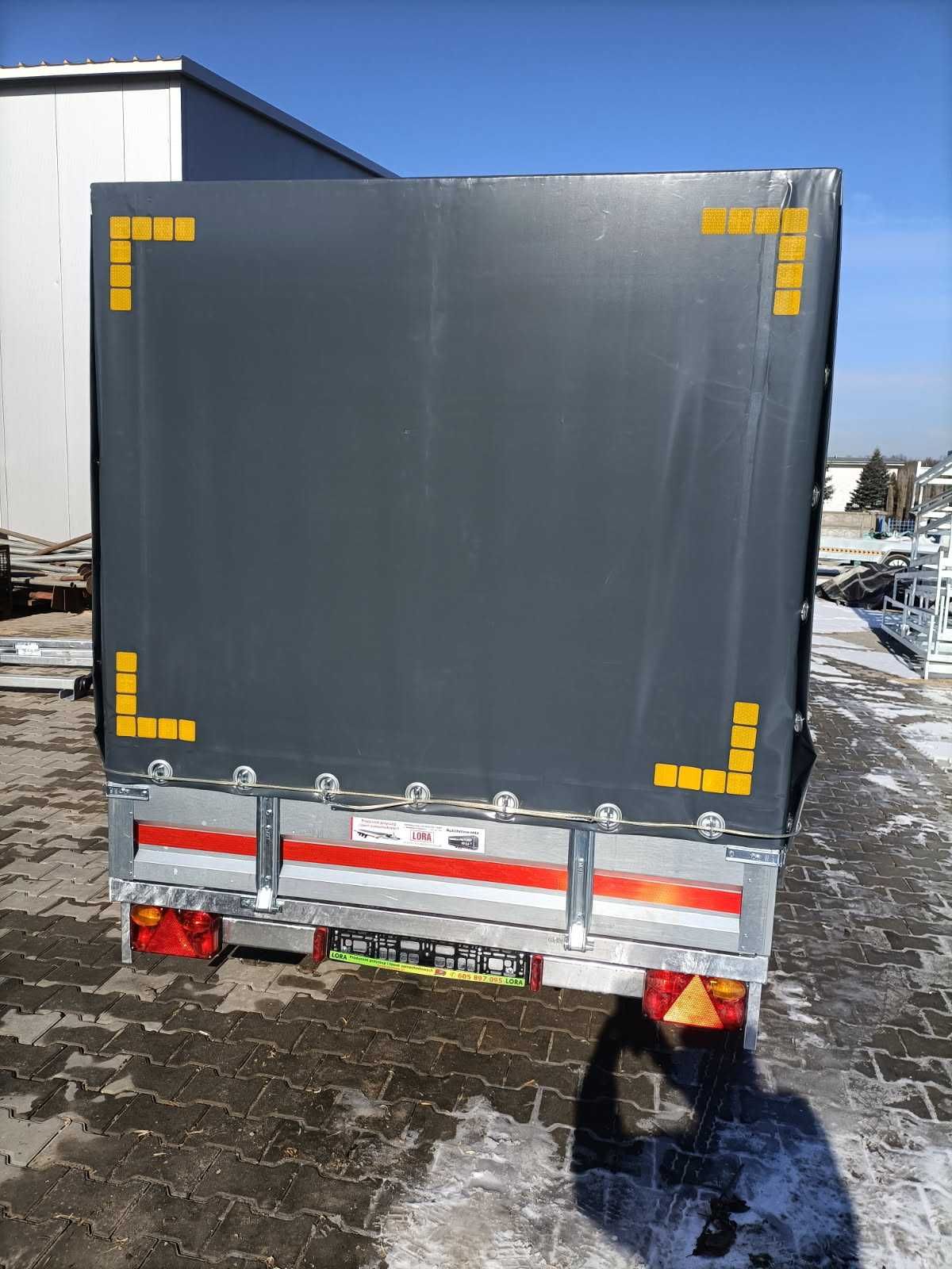Przyczepa przyczepka samochodowa producent LORA nowa wymiary 2,75x1,45