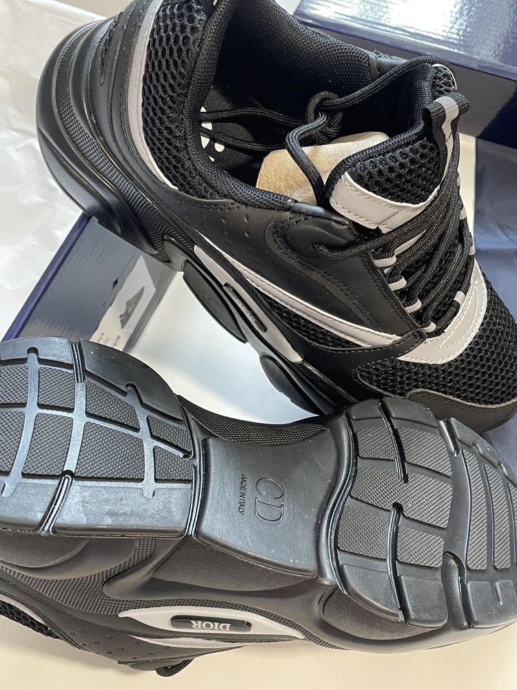 Кросівки Dior B22 Black/Silver — 42