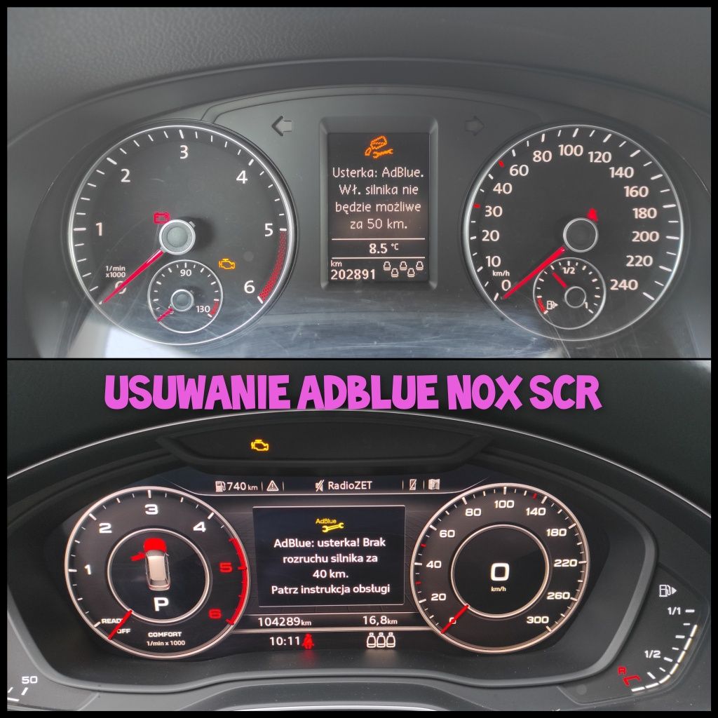 CHIPTUNING, Adblue DPF EGR SCR , NOX Dynamiczna wymiana oleju skrzynie