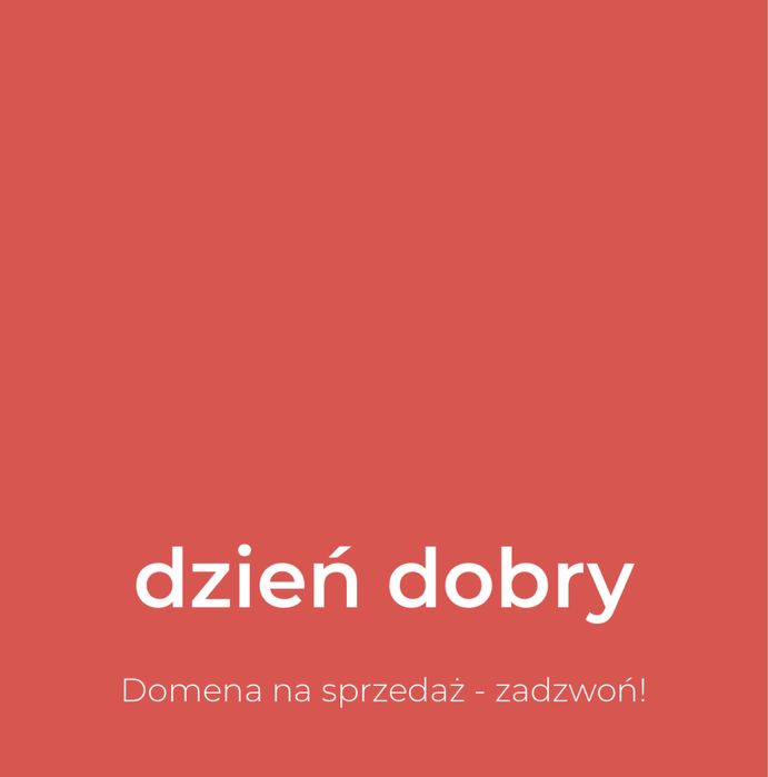 Domena internetowa dziendobry.eu