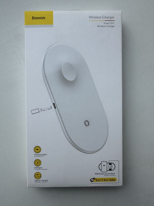 бездротовий зарядний пристрій Baseus Smart 2in1
