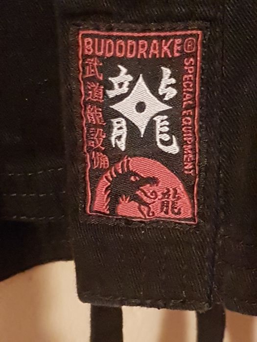 Budodrake czarne kimono karate 170 cm