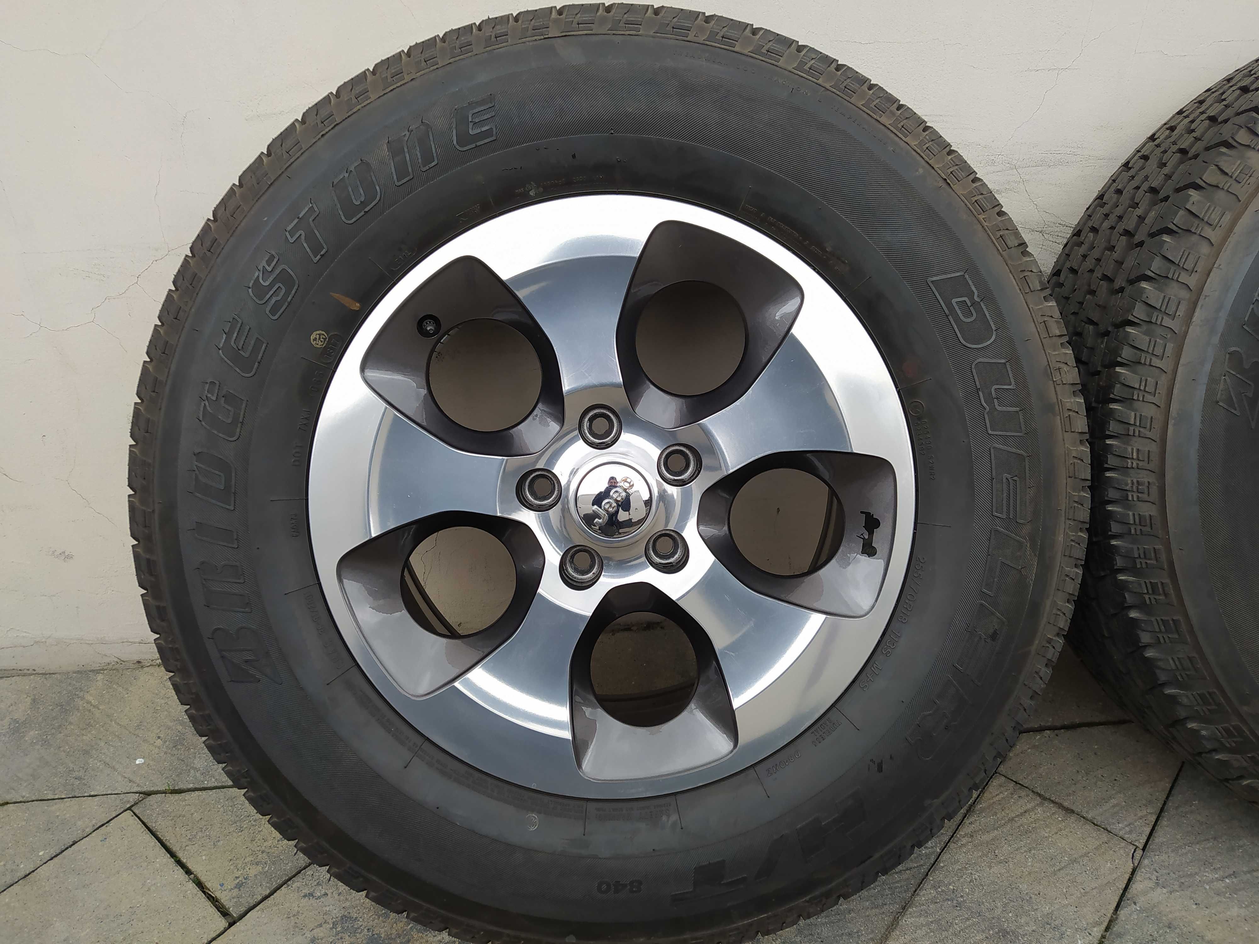 Koła alu 18 Jeep Wrangler JL Gladiator 255/70R18 NOWE, 16/17 rok 5x127