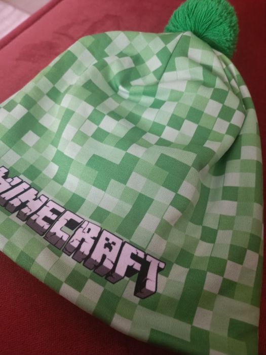 Czapka zimowa na polarze dla chłopca minecraft r.L