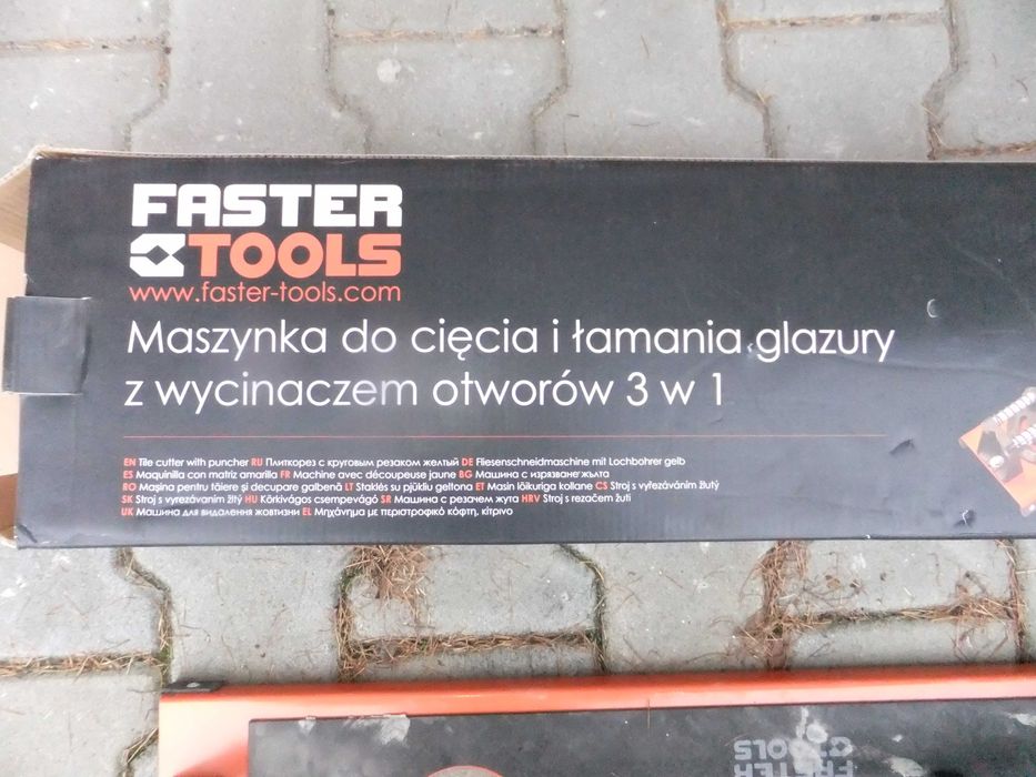 Maszynka do glazury z wycinakiem 600 mm FASTER TOOLS jak nowe
