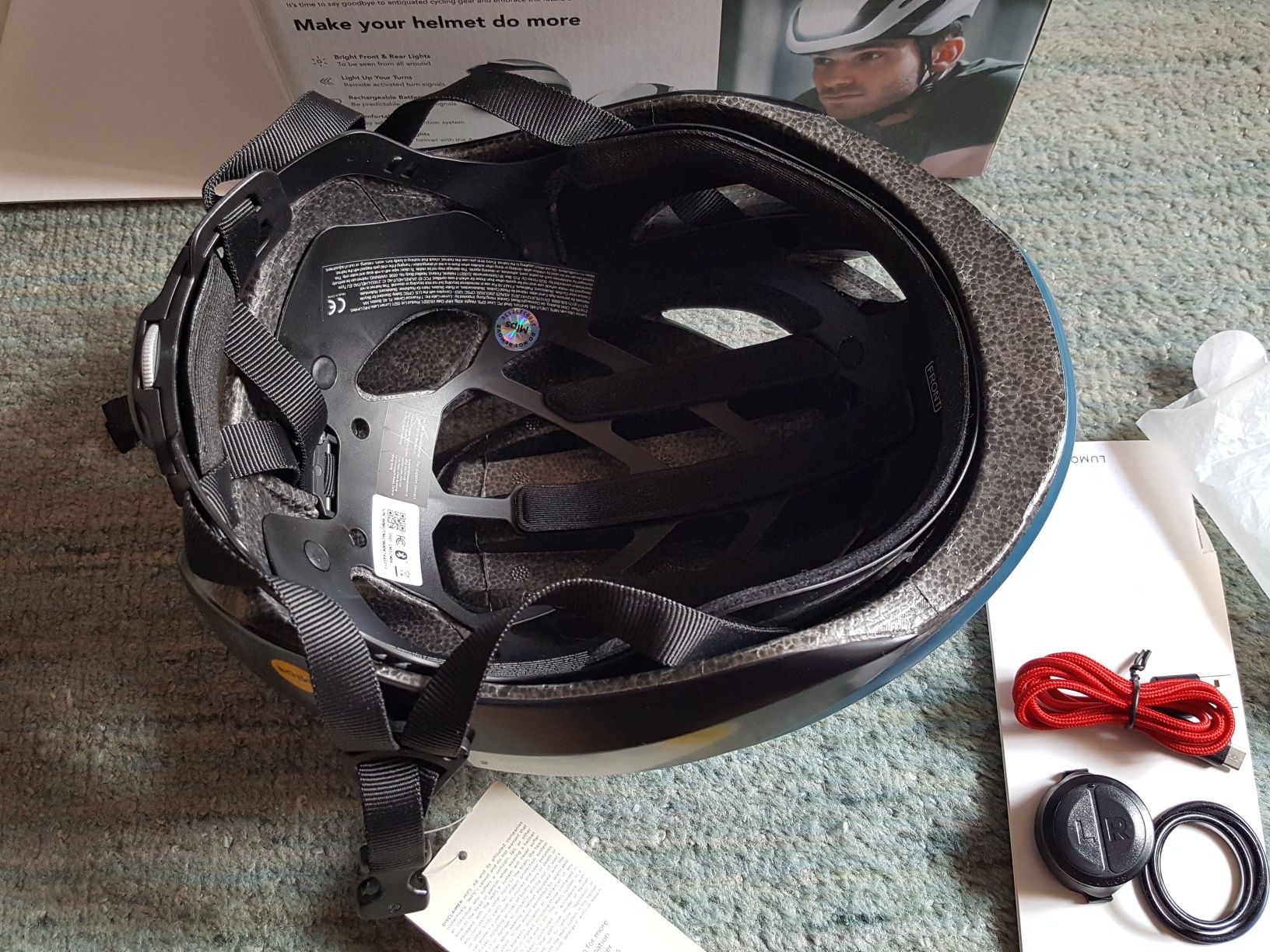 Kask Rowerowy Lumos Ultra MIPS, 54-61cm, niebieski