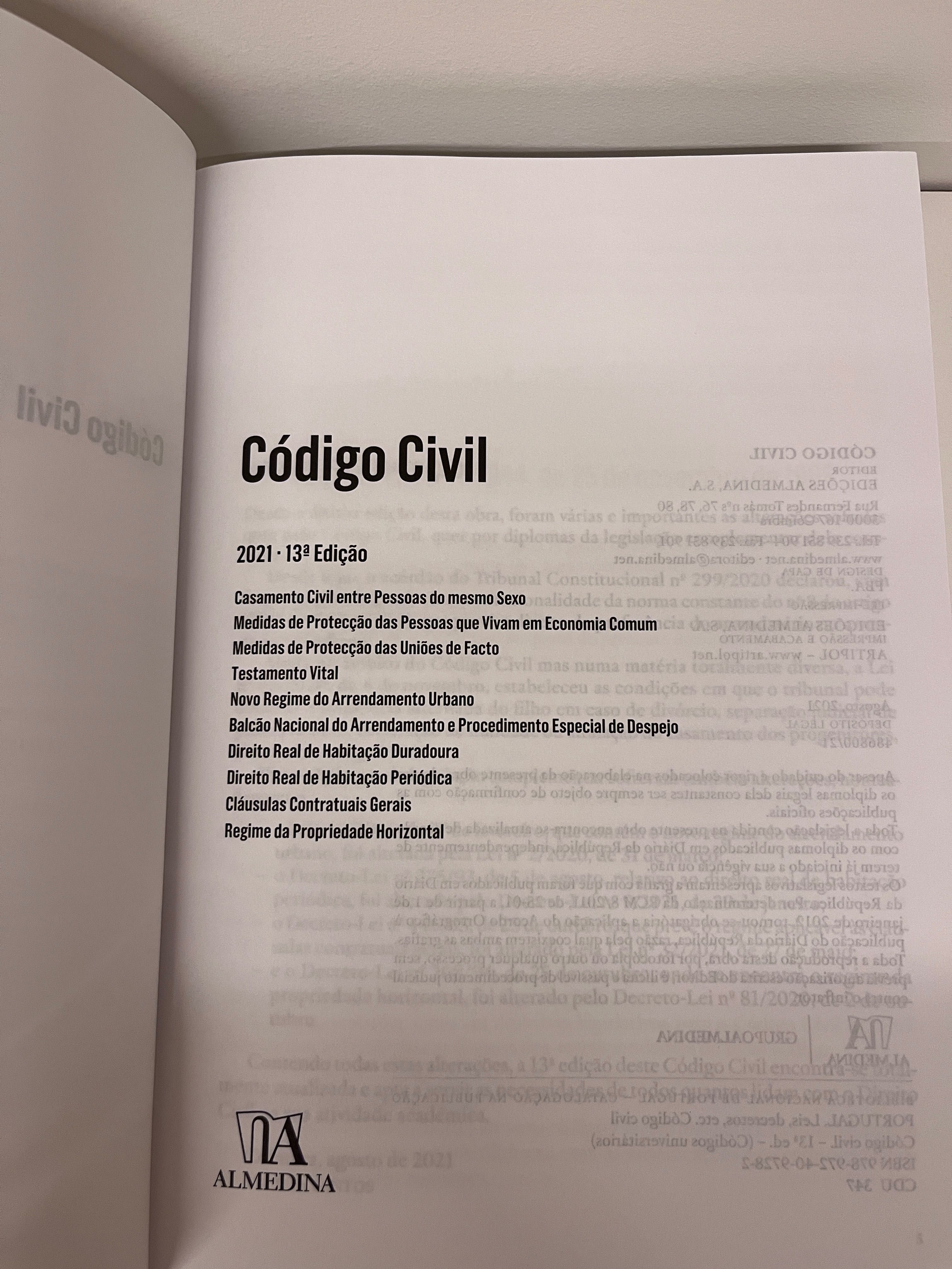 Código Civil - Edição Universitária