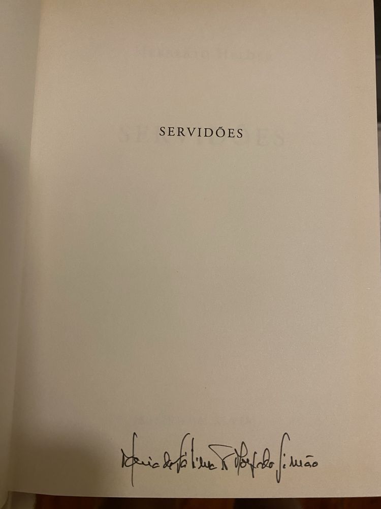 Herberto Helder Servidões primeira edicao