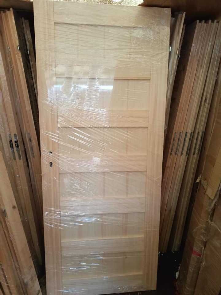 Prawdziwe Drzwi Sosnowe Drewniane Mocne Solidne Produkcja