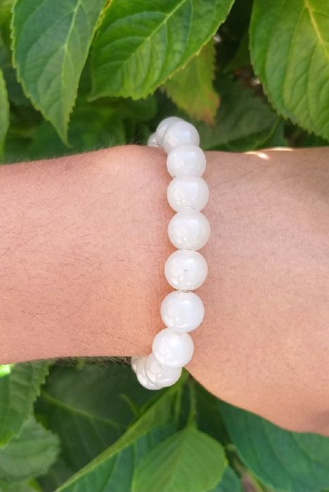 Bransoletka na gumce syntetyczny zielony AGAT