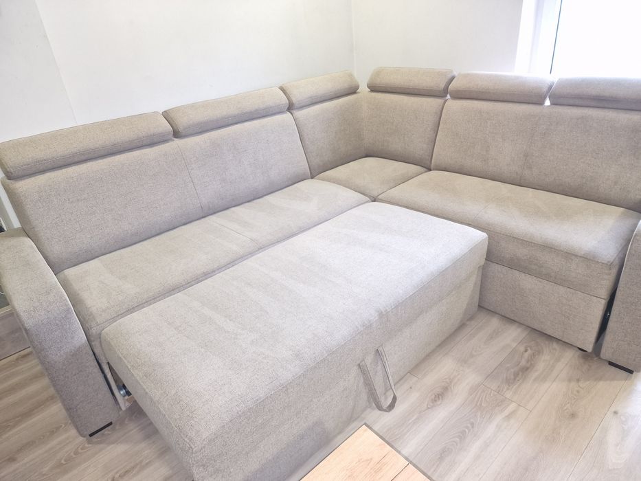 Narożnik kanapa sofa z funkcja spania