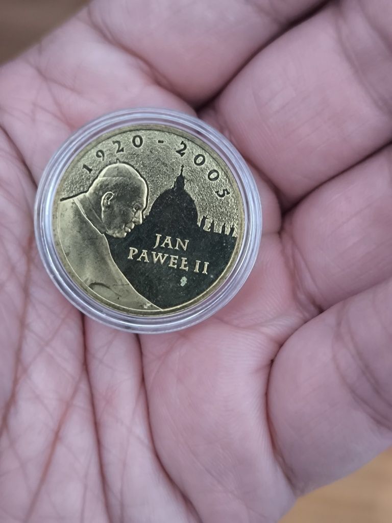 Moeda Comemorativa 2 Złotych – Morte de João Paulo II (Polónia, 2005)