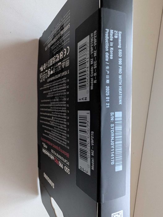 SSD накопичувач Samsung 990 PRO з радіатором, 2TB, MZ-V9P2T0CW