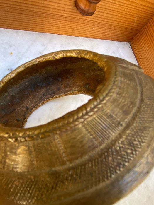 Artefacto  Africano Manilha Pulseira Escravo Séc XVI África 11,4 cm