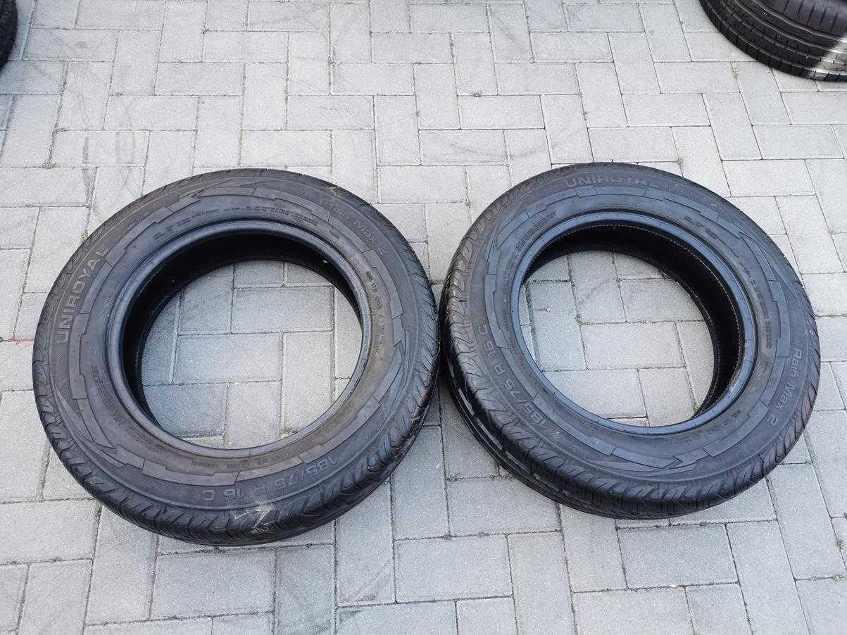 185/75 104/102R R16C UNIROYAL RainMax2 9mm 2017r NOWE Letnie BUS 2szt