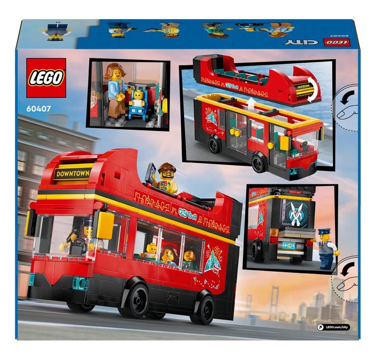 Lego czerwony autobus nowe