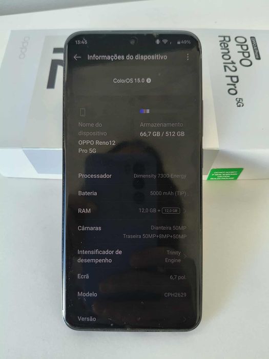 OPPO Reno 12 pro 512gb c/ garantia