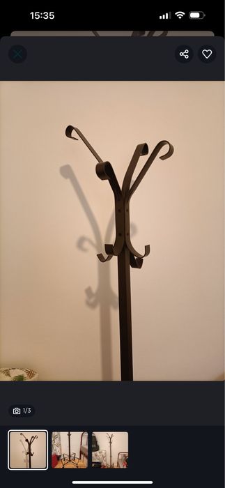 Cabide de pé em ferro