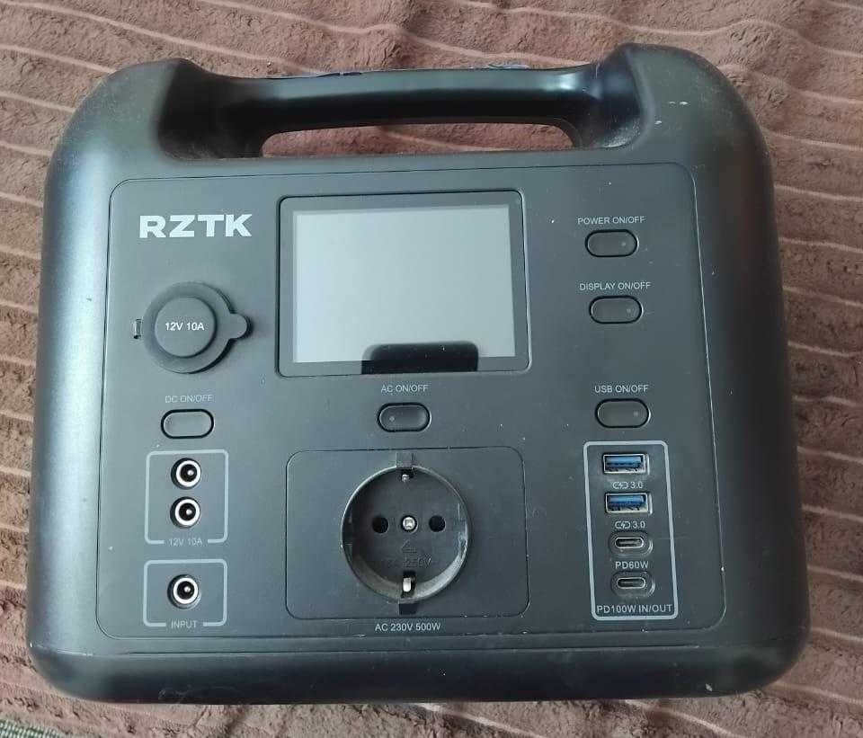 Зарядна станція RZTK Power Station Pro / 500 Вт / 518 Вт⋅год / LiFePO4
