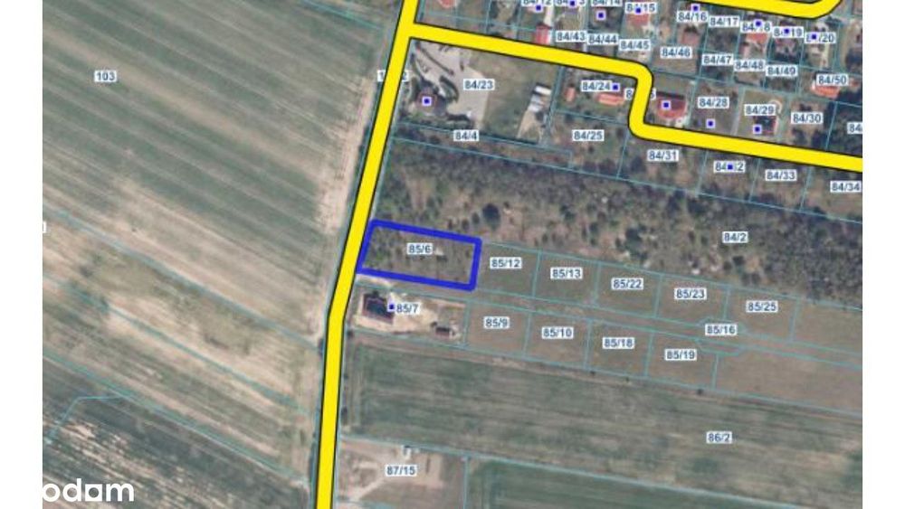 Działka w Steklnie, gmina Gryfino