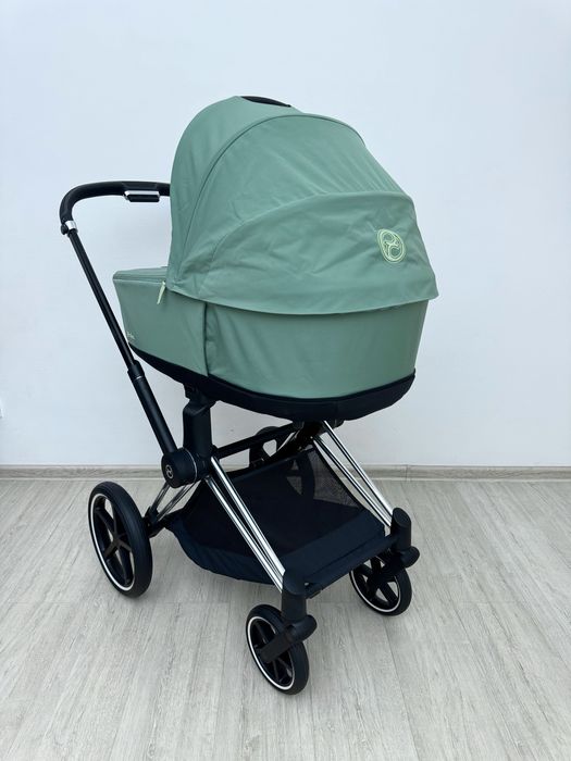 Cybex Priam 4.0 Chrome&Leaf Green коляска Сайбекс люлька та шасі