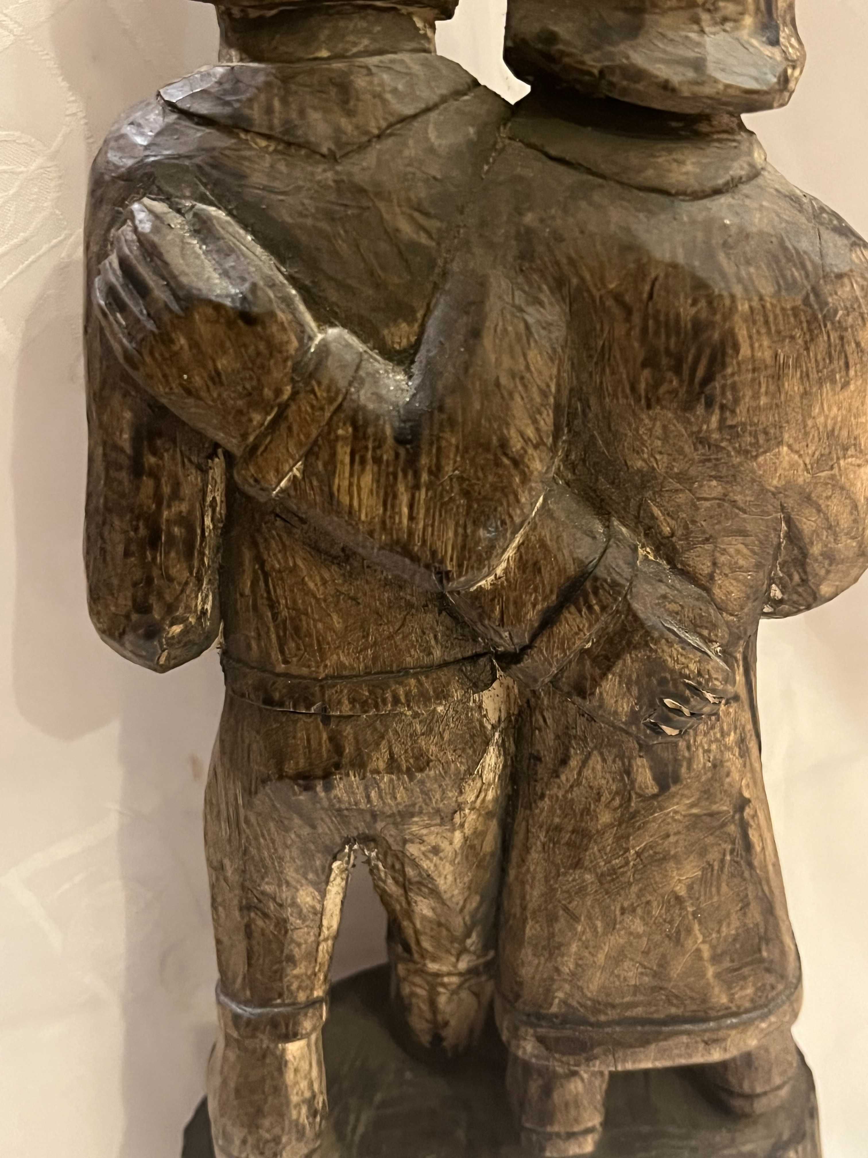 Para włościan, drewniana rzeźba ludowa, Bronisław Bednarz