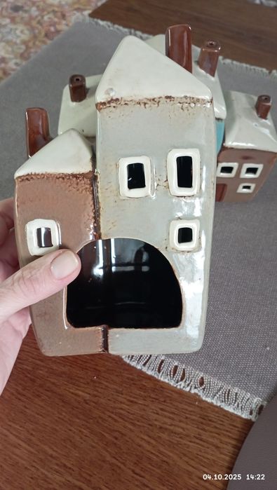 Керамічні будиночки підсвічники