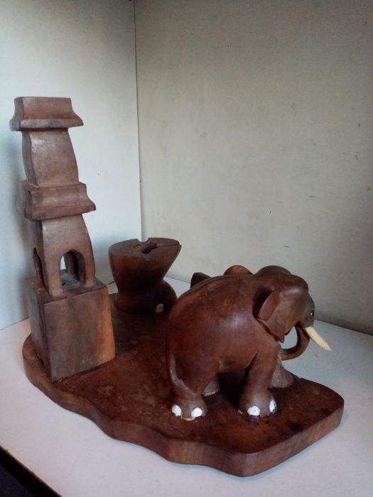 Słoń z Cejlonu kałamarz rzeźba !!