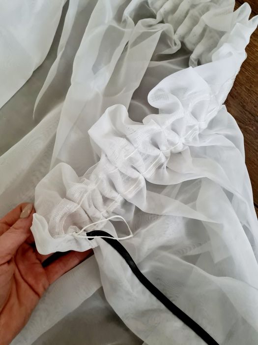 Firana + lambrekin szyte na miarę komplet