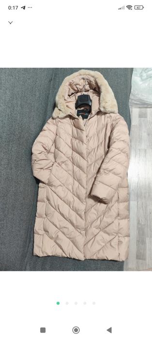 Зимове пальто з натуральним хутром