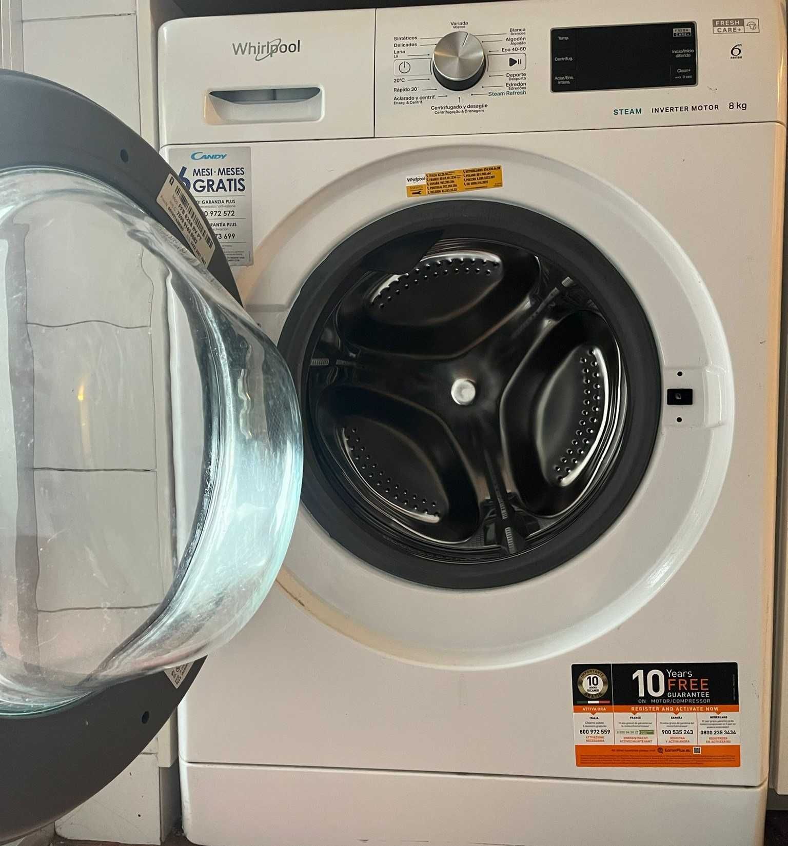 Maquina de lavar a roupa - WHIRLPOOL 8KG