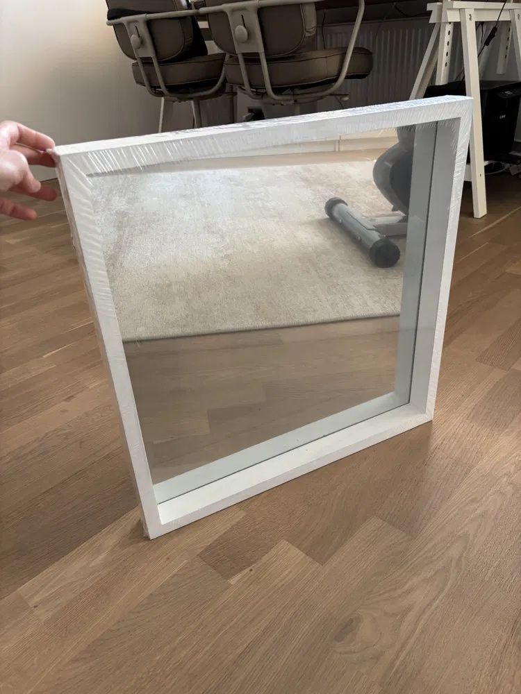 Bizotto Tizziano nowe białe lustro 52x52 loft nowoczesne Gliwice