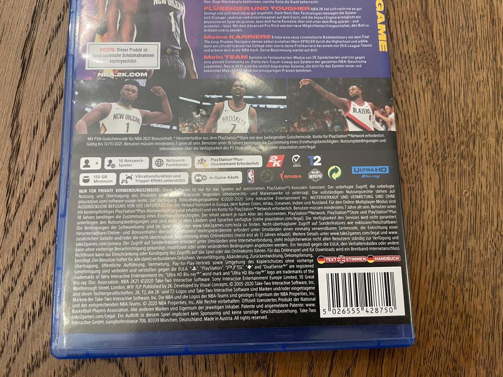 Nba 2k21 PS5, gra na konsole ps5