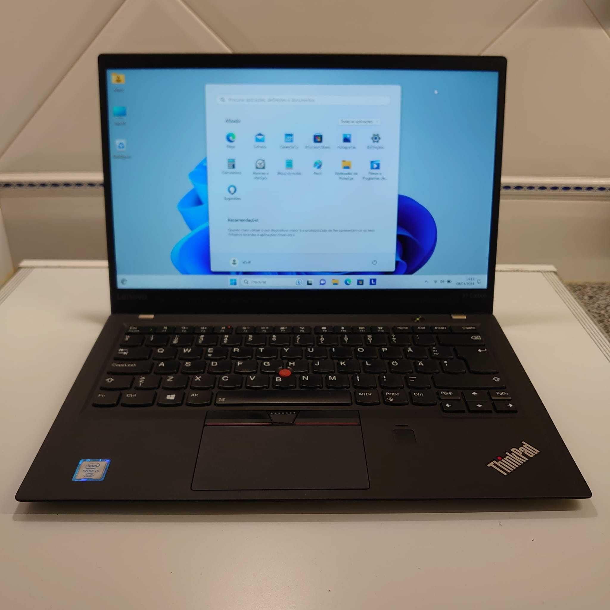 Portátil Lenovo ThinkPad X1 Carbon G5 i5 8GB 256GB RECONDICIONADO - A-