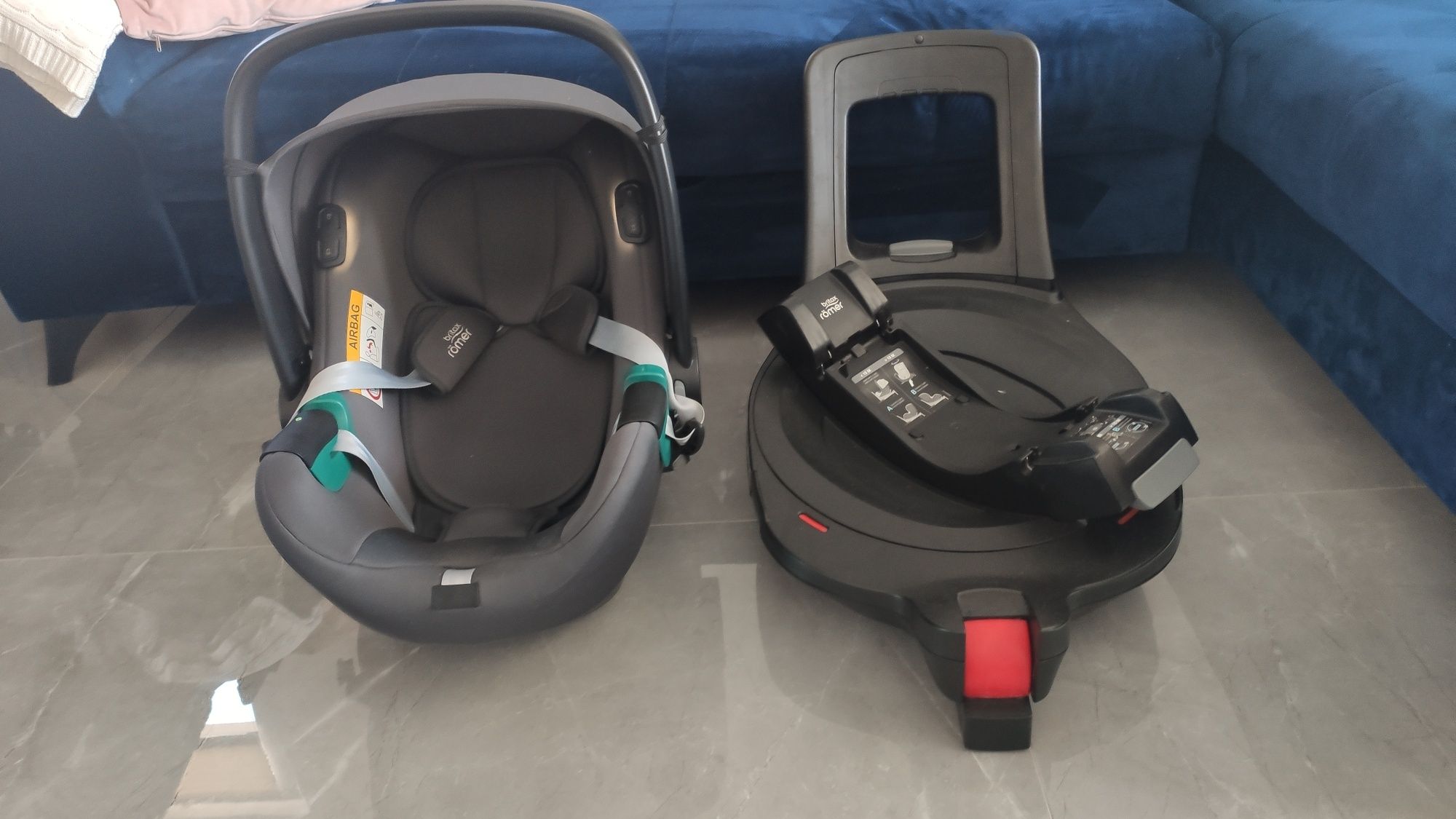 Fotelik z baza isofix Britax Romer iSENSE LED 0-13kg GWARANCJA